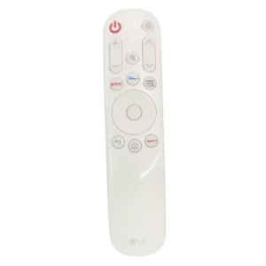 שלט מקורי למסך LG StanbyME דגם AKB76039314 חזית עם כפתורי אפליקציות