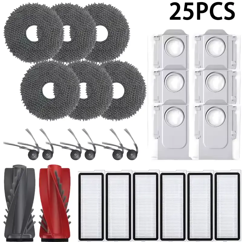 סט חלופי חלקי מברשות סחבות פילטרים Roborock Qrevo 5AE Curv CurvC Curv S5X 5A1 5XC Edge EdgeC Edge S5A 5V1