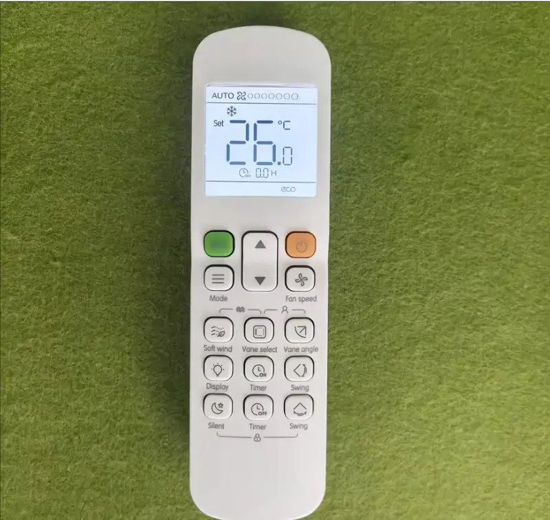מבט צד Original Remote Control RM12F For Midea AC Central Air-conditioning(With Backlit)