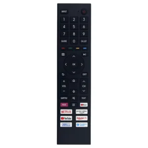 מבט צד ERF3B80H remote control compatible with Hisense TV 70A7100F 75A76GQ 75A7GQ 50A6BG 50A7100F 50A76GQ 50A7GQ 50E76GQ (No voice)
